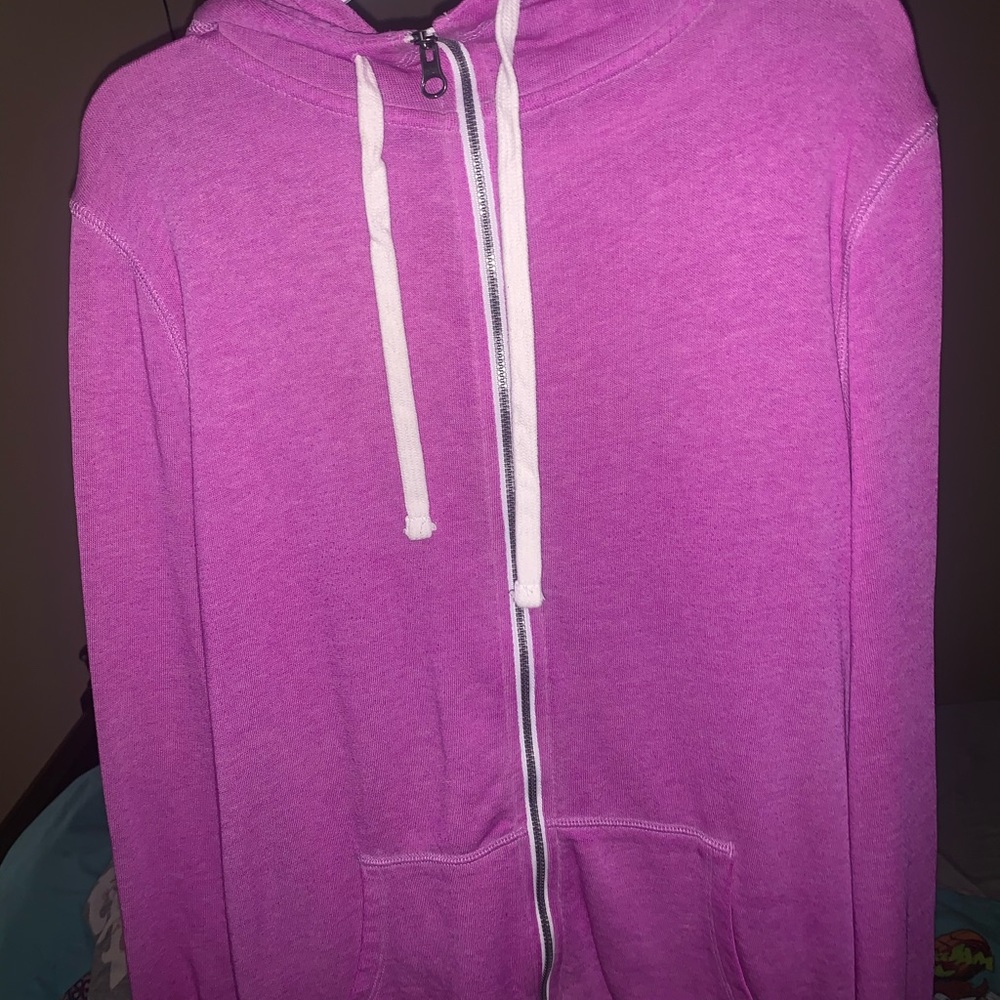 Purple zip up